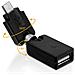 Adattatore Ruotabile Usb A Femmina - Micro Usb Maschio - Foto miniatura 2