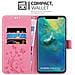 Custodia Compatibile Con Huawei Mate 20 Pro In Rosa Fiore - Coperchio Protettivo In Design Floreale Con Chiusura Magnetica, Funzione Stand E Slot Per Carte - Foto miniatura 3