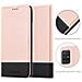 Custodia Compatibile Con Samsung Galaxy A51 4g / M40s In Oro Rosato Nero - Coperchio Protettiva Con Chiusura Magnetica, Funzione Stand E Tasca Per Le Carte - Foto miniatura 6