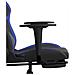 Sedia Da Gaming Con Poggiapiedi Nero E Blu In Similpelle - Foto miniatura 10