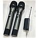 2 Microfoni Wireless Bluetooth Reverb Con Cavo Porta Android Black - Foto miniatura 8