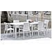 Tavolo Da Esterno Roma, Tavolo Rettangolare Allungabile Da Pranzo, Tavolo Da Giardino Estensibile Effetto Rattan, 100% Made In Italy, 150x90h72 Cm, Bianco - Foto miniatura 1