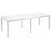 Tavolo Da Esterno Roma, Tavolo Rettangolare Allungabile Da Pranzo, Tavolo Da Giardino Estensibile Effetto Rattan, 100% Made In Italy, 150x90h72 Cm, Bianco - Foto miniatura 2