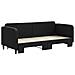 Divano Letto Con Letto Estraibile Nero 80x200 Tessuto - Foto miniatura 3