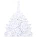 Albero Di Natale Preilluminato Con Palline Bianco 240 Cm Pvc - Foto miniatura 2