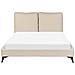 Letto Bouclé Melle 140 X 200 Cm Beige - Foto miniatura 4