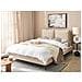 Letto Bouclé Melle 140 X 200 Cm Beige - Foto miniatura 1