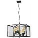 Lampadario Industrial Nordico Louvre Acciaio Ccanna Di Fucile Vetro 6 Luci E27 - Foto miniatura 3