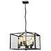 Lampadario Industrial Nordico Louvre Acciaio Ccanna Di Fucile Vetro 6 Luci E27 - Foto miniatura 1