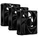 Rs120 Max 12cm Pwm Thick Case Fans X3, 30mm Thick, Magnetic Dome Bearing, 2000 Rpm, Liquid Crystal Polymer Const - Foto miniatura 1