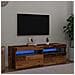 Mobile Porta TV con LED Legno Antico 120x35x40 cm Multistrato - Foto miniatura 7