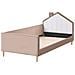 Letto Per Bambini Casa Velluto Kervan 90 X 200 Cm Marrone Chiaro - Foto miniatura 3
