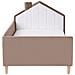 Letto Per Bambini Casa Velluto Kervan 90 X 200 Cm Marrone Chiaro - Foto miniatura 4