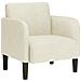 Divano Sedia con Braccioli Crema 54 cm in Velluto - Foto miniatura 1