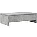 Supporto Monitor Con Cassetti Grigio 50x27x15 Cm In Truciolato - Foto miniatura 2