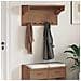 Appendiabiti Da Parete Sandnes 87x30x42 Cm In Legno Di Pino - Foto miniatura 3