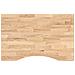 Piano Scrivania 80x60x2,5 Cm Rovere Massello Non Trattato - Foto miniatura 2