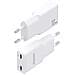 ASCH-30W2P048-W Caricabatterie per dispositivi mobili Fotocamera, MP3, MP4, Telefono cellulare, Navigatore, Computer portatile, Console portatile, Smartphone, Tablet, Universale Bianco AC Ricarica rapida Interno - Foto miniatura 5