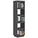 Libreria /divisorio Grigio 40x35x167 Cm In Legno Massello Di Pino - Foto miniatura 3