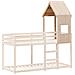 Tetto Per Letto Bambini 55x84x132 Cm In Legno Massello Di Pino - Foto miniatura 2