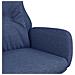 Poltrona Rilassante Blu In Tessuto - Foto miniatura 5