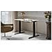 Scrivania con regolazione elettrica dell'altezza MOON 121x67x72-120 nero /bianco - Foto miniatura 2