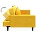 Divano Letto a 2 Posti con 2 Cuscini Giallo in Velluto - Foto miniatura 7