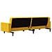 Divano Letto a 2 Posti con 2 Cuscini Giallo in Velluto - Foto miniatura 8