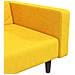 Divano Letto a 2 Posti con 2 Cuscini Giallo in Velluto - Foto miniatura 9