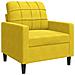 Set di Divani 4 pz con Cuscini giallo in Velluto - Foto miniatura 6