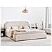 Letto Contenitore Ciniglia Quillien 180 X 200 Cm Beige Chiaro - Foto miniatura 1