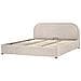 Letto Contenitore Ciniglia Quillien 180 X 200 Cm Beige Chiaro - Foto miniatura 4
