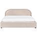 Letto Contenitore Ciniglia Quillien 180 X 200 Cm Beige Chiaro - Foto miniatura 5