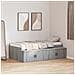 Struttura letto con contenitore Grigio Sonoma 75x190 cm - Foto miniatura 2