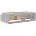 Struttura letto con contenitore Grigio Sonoma 75x190 cm - Foto miniatura 8