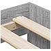 Struttura letto con contenitore Grigio Sonoma 75x190 cm - Foto miniatura 9