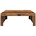 Tavolino Salotto Legno Antico 100x100x35 cm in Truciolato - Foto miniatura 4