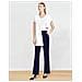 Pantaloni Da Donna A Zampa Eleganti Blu Navy Lunghezza 79 Cm M - Foto miniatura 3