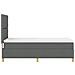 Letto a molle con materasso Grigio scuro 100 x 200 cm Tessuto - Foto miniatura 9