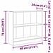 Libreria Rovere nero 80 x 24 x 76 cm Legno multistrato - Foto miniatura 8