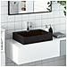 Lavandino 50x38x11 cm Blocco in Marmo/Minerale Nero Opaco - Foto miniatura 2