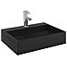 Lavandino 50x38x11 cm Blocco in Marmo/Minerale Nero Opaco - Foto miniatura 3