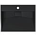 Lavandino 50x38x11 cm Blocco in Marmo/Minerale Nero Opaco - Foto miniatura 7