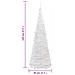 Albero di Natale Artificiale Pop-up con 50 LED Bianco 120 cm - Foto miniatura 9