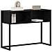 Tavolino Rovere Nero 100 x 36 x 75 cm Legno multistrato - Foto miniatura 3