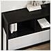 Tavolino Rovere Nero 100 x 36 x 75 cm Legno multistrato - Foto miniatura 4