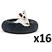 PLUSH BED M Cuccia per animali domestici grigio scuro in peluche confortevole x16 - Foto miniatura 1