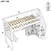 Letto Soppalco Con Led, Scala Contenitore, Scrivania E Scaffali - Foto miniatura 3