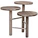 Supporto In Legno Per 3 Vasi Bianchi D25x40/35/30h - Foto miniatura 1