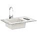Lavello Bianco 780 x 500 mm 80% Quarzo e 20% Resina - Foto miniatura 2